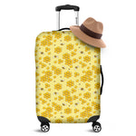 Cute Honey Bee Pattern Print Luggage Cover