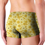 Cute Honey Bee Pattern Print Men's Boxer Briefs