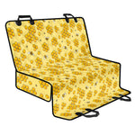 Cute Honey Bee Pattern Print Pet Car Back Seat Cover