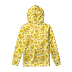 Cute Honey Bee Pattern Print Pullover Hoodie