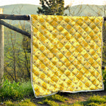 Cute Honey Bee Pattern Print Quilt
