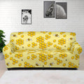 Cute Honey Bee Pattern Print Sofa Cover