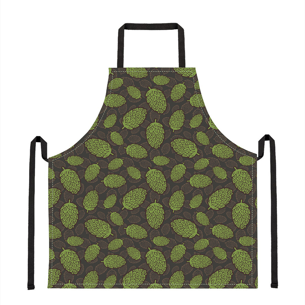 Cute Hop Cone Pattern Print Apron