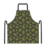 Cute Hop Cone Pattern Print Apron