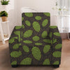 Cute Hop Cone Pattern Print Armchair Slipcover