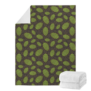 Cute Hop Cone Pattern Print Blanket