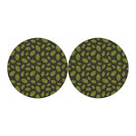 Cute Hop Cone Pattern Print Car Coasters