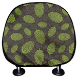 Cute Hop Cone Pattern Print Car Headrest Covers