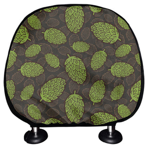 Cute Hop Cone Pattern Print Car Headrest Covers