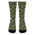 Cute Hop Cone Pattern Print Crew Socks