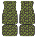 Cute Hop Cone Pattern Print Front and Back Car Floor Mats