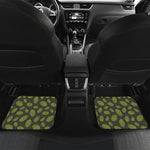 Cute Hop Cone Pattern Print Front and Back Car Floor Mats