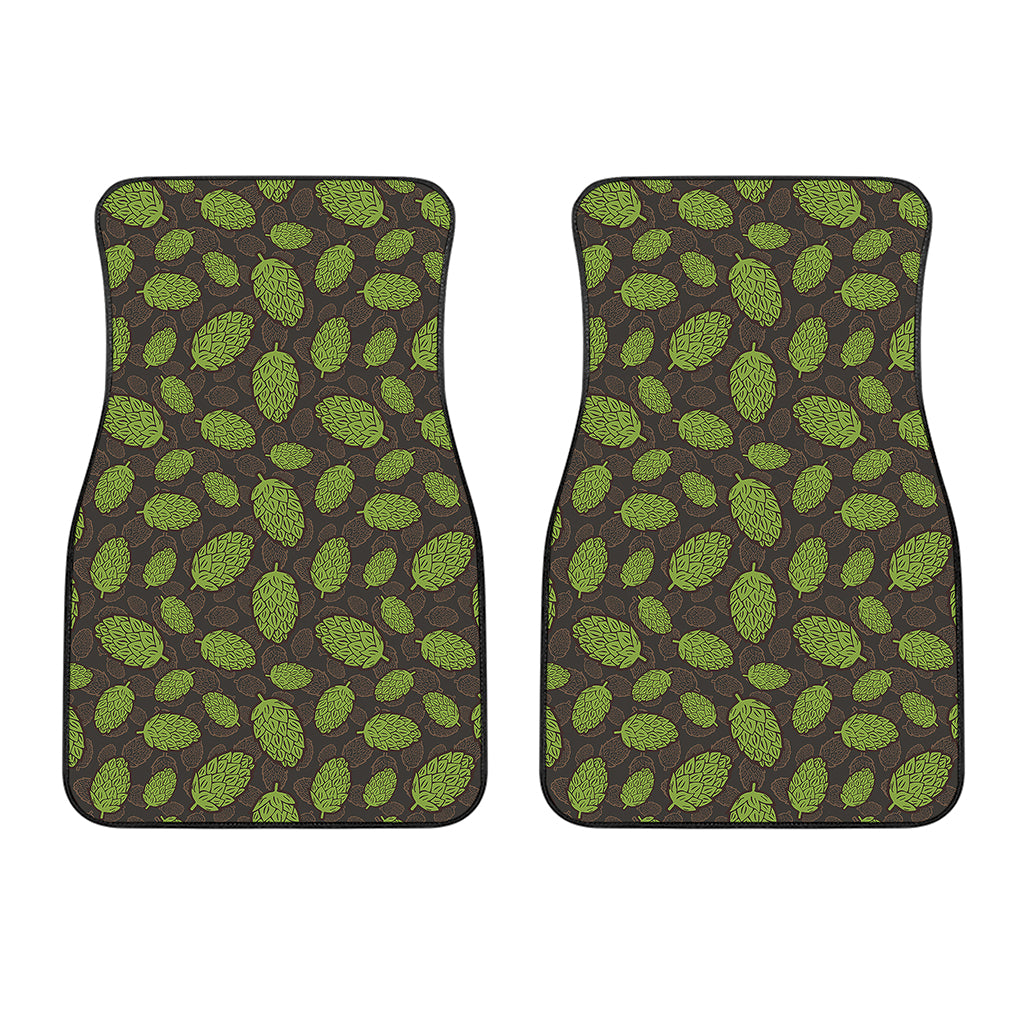 Cute Hop Cone Pattern Print Front Car Floor Mats