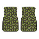 Cute Hop Cone Pattern Print Front Car Floor Mats