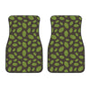 Cute Hop Cone Pattern Print Front Car Floor Mats