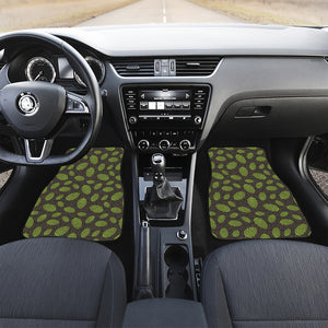 Cute Hop Cone Pattern Print Front Car Floor Mats