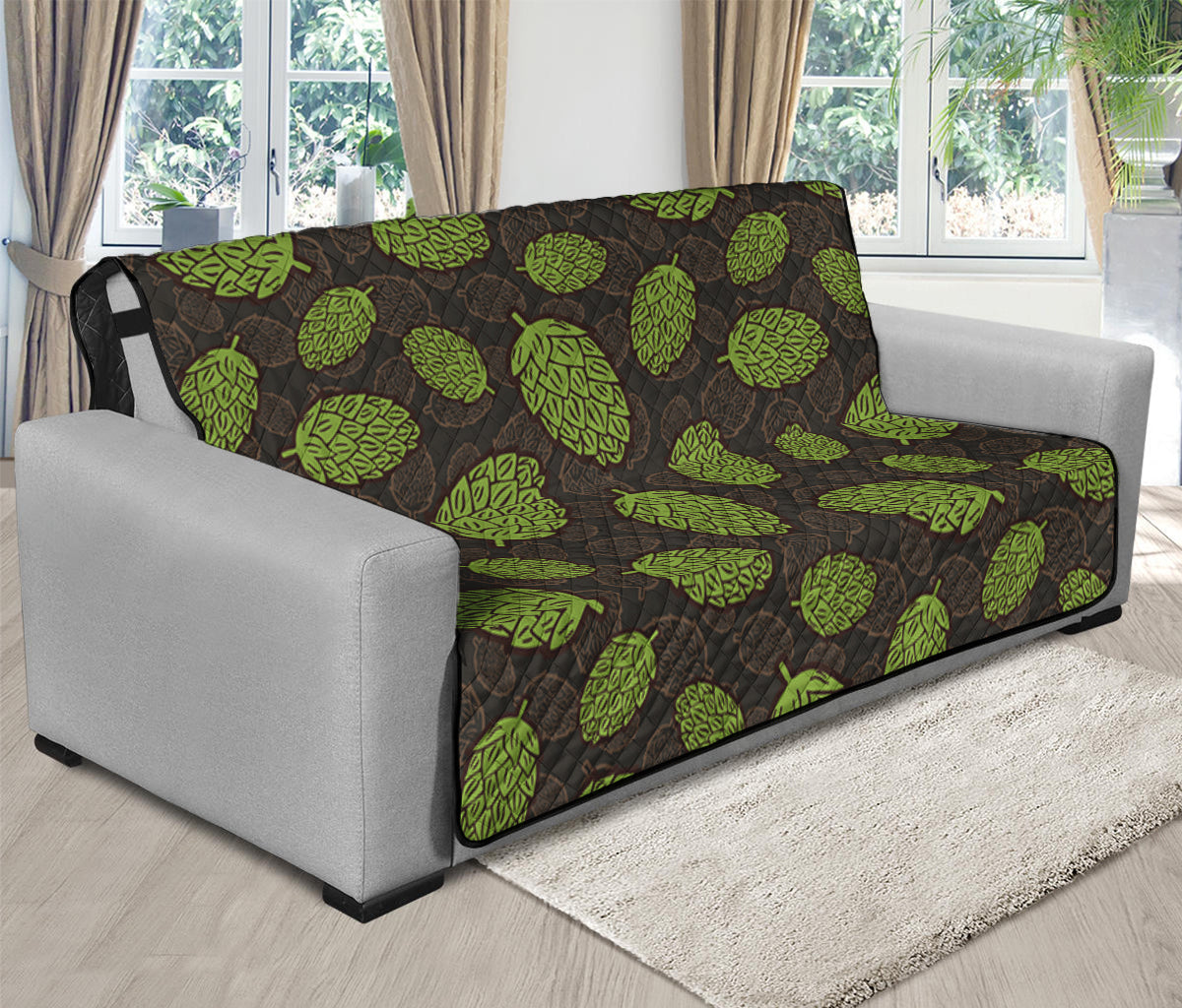 Cute Hop Cone Pattern Print Futon Protector