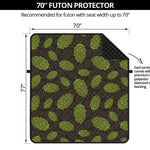 Cute Hop Cone Pattern Print Futon Protector