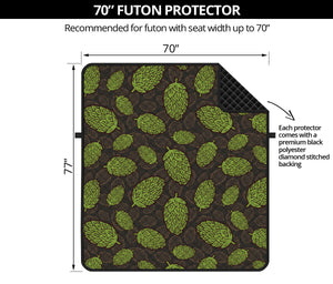 Cute Hop Cone Pattern Print Futon Protector