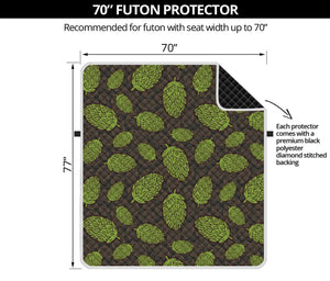 Cute Hop Cone Pattern Print Futon Protector