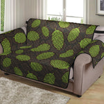 Cute Hop Cone Pattern Print Loveseat Protector