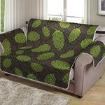 Cute Hop Cone Pattern Print Loveseat Protector