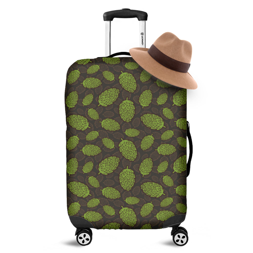 Cute Hop Cone Pattern Print Luggage Cover