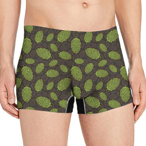 Cute Hop Cone Pattern Print Men's Boxer Briefs