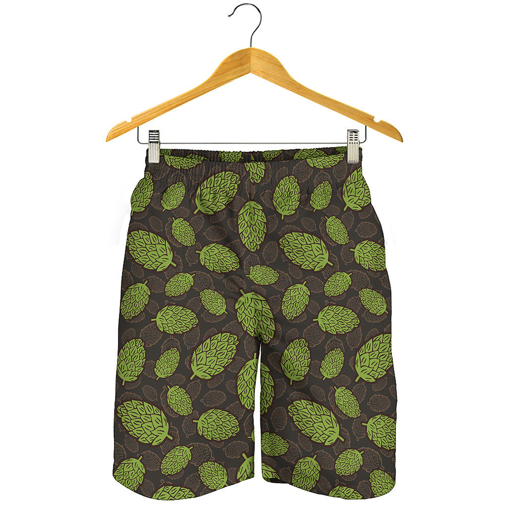 Cute Hop Cone Pattern Print Men's Shorts