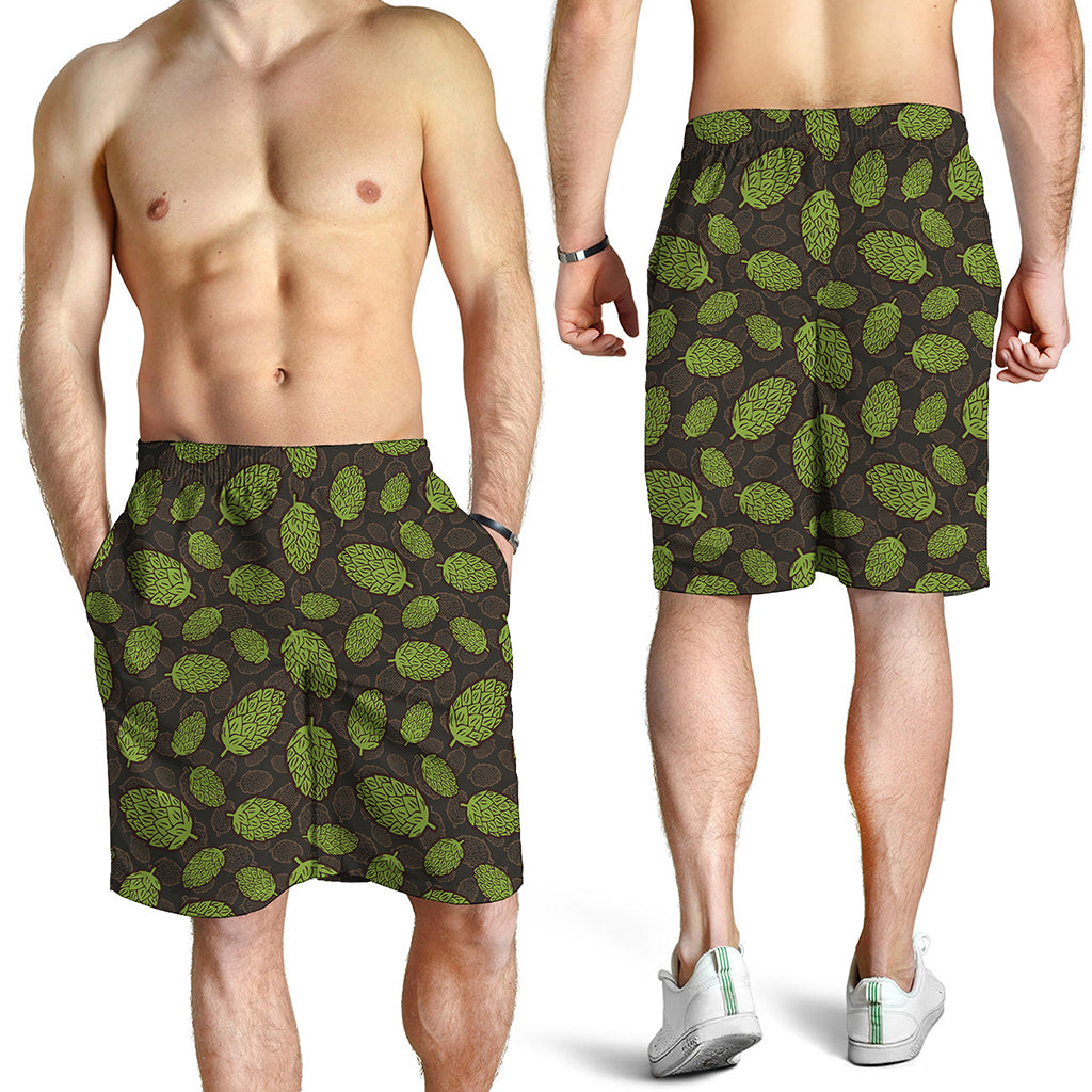 Cute Hop Cone Pattern Print Men's Shorts