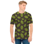 Cute Hop Cone Pattern Print Men's T-Shirt