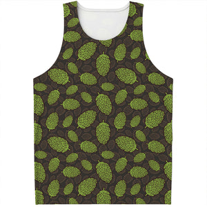 Cute Hop Cone Pattern Print Men's Tank Top