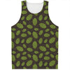 Cute Hop Cone Pattern Print Men's Tank Top