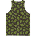 Cute Hop Cone Pattern Print Men's Tank Top