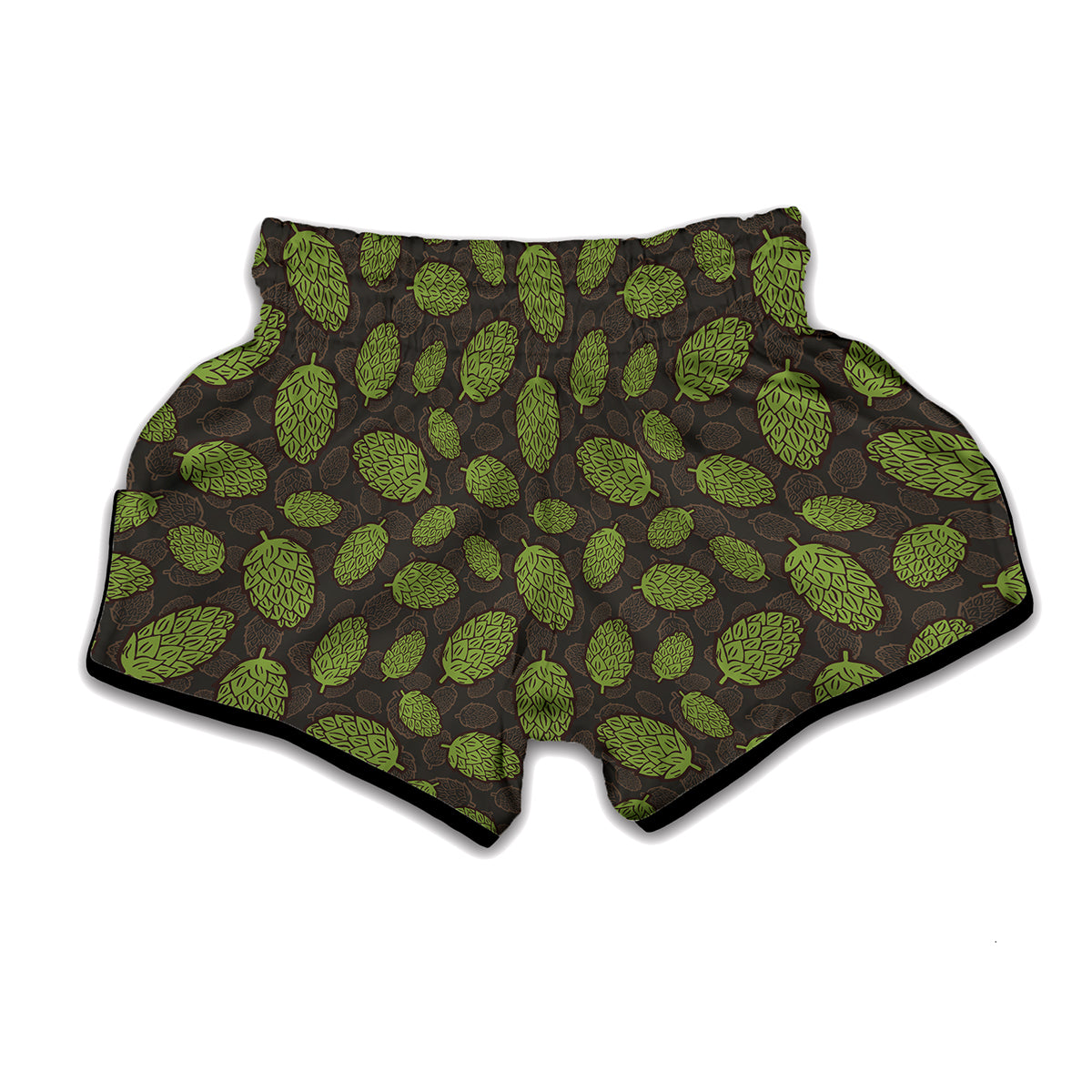 Cute Hop Cone Pattern Print Muay Thai Boxing Shorts