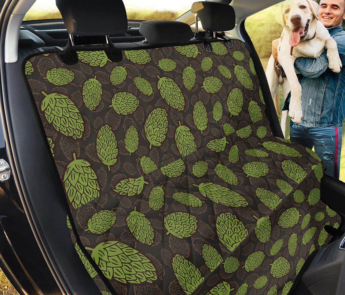 Cute Hop Cone Pattern Print Pet Car Back Seat Cover