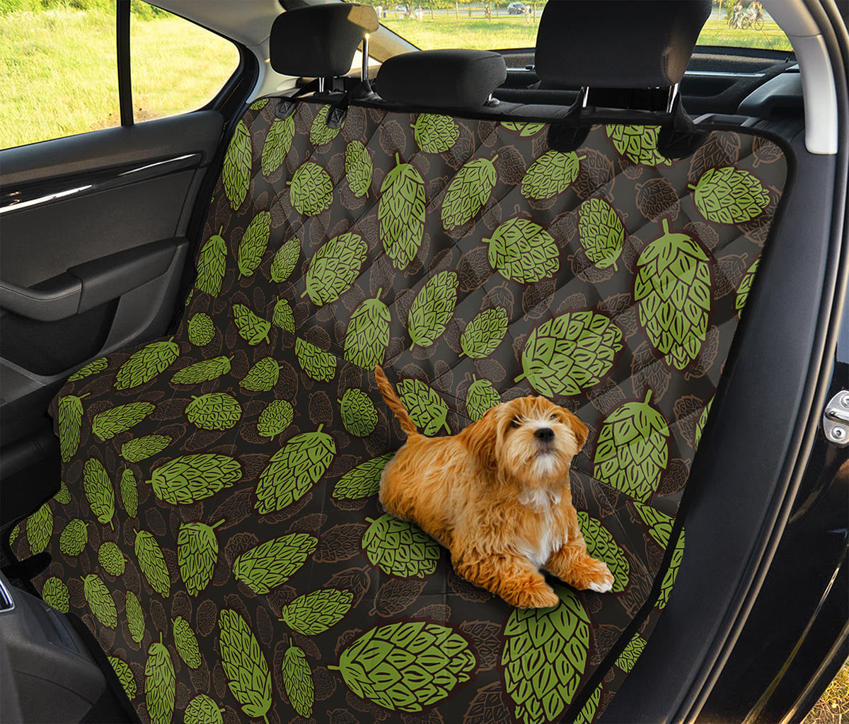 Cute Hop Cone Pattern Print Pet Car Back Seat Cover