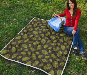 Cute Hop Cone Pattern Print Quilt