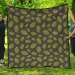 Cute Hop Cone Pattern Print Quilt