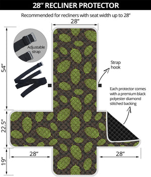 Cute Hop Cone Pattern Print Recliner Protector