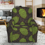 Cute Hop Cone Pattern Print Recliner Slipcover