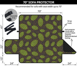 Cute Hop Cone Pattern Print Sofa Protector