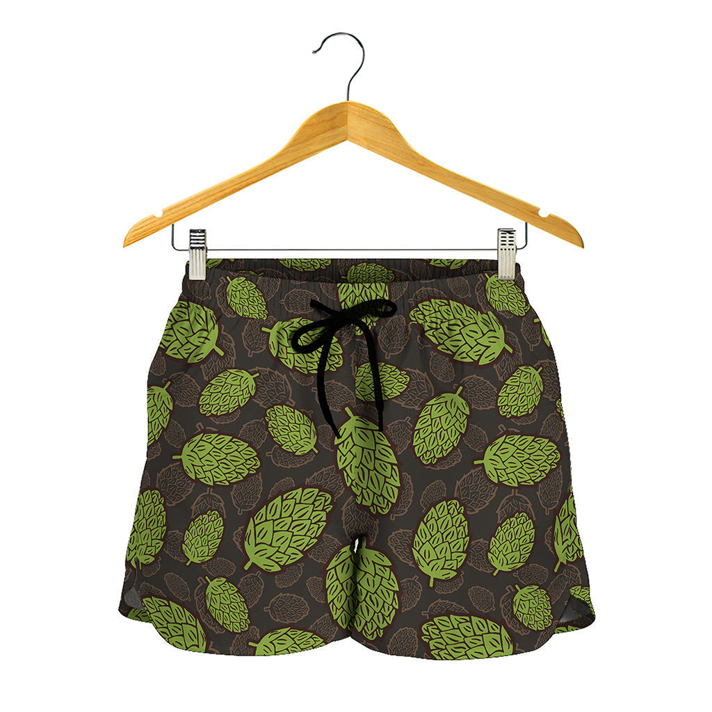 Cute Hop Cone Pattern Print Women's Shorts