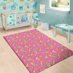 Cute Ice Cream Pattern Print Area Rug