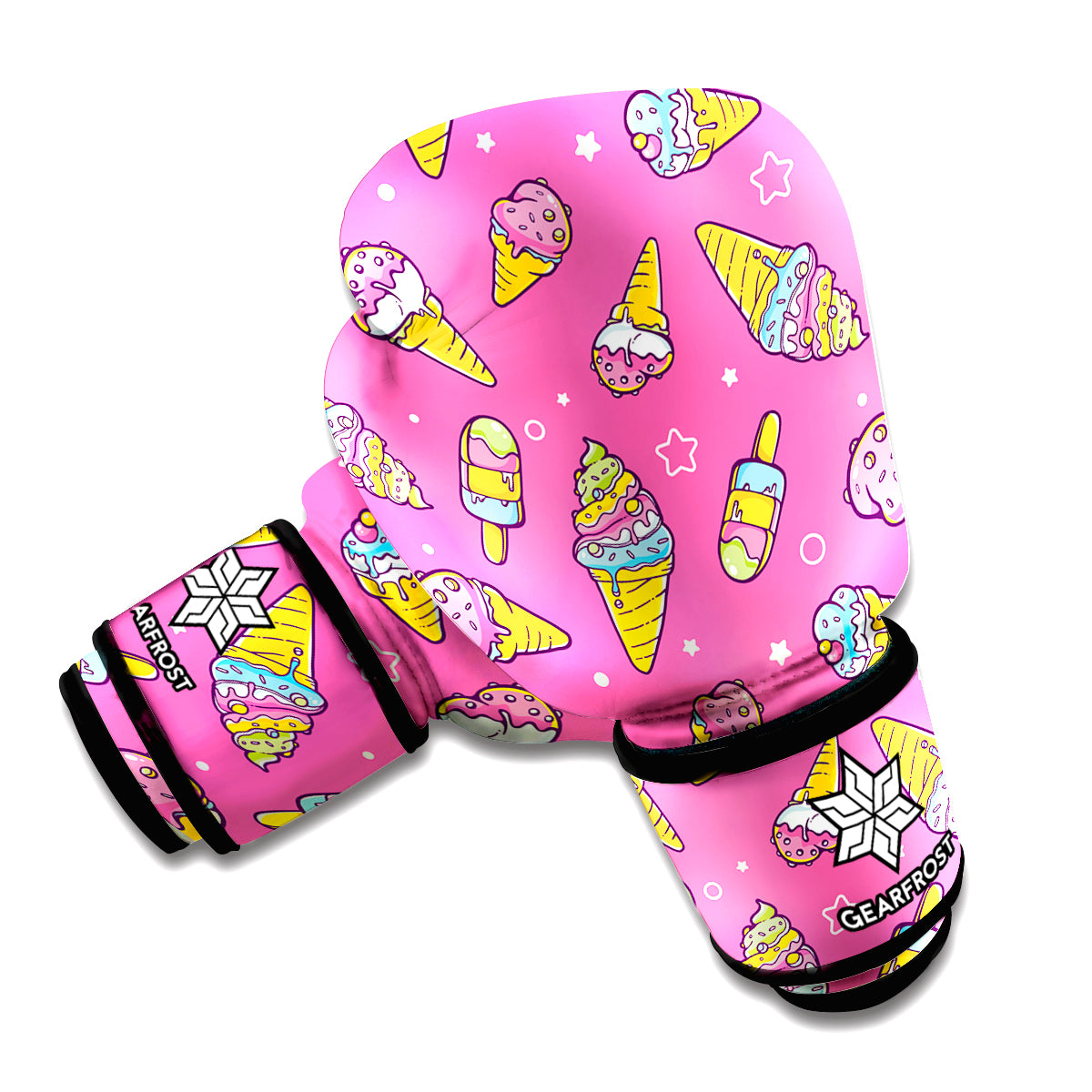 Cute Ice Cream Pattern Print Boxing Gloves