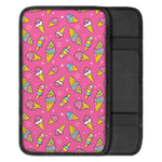 Cute Ice Cream Pattern Print Car Center Console Cover