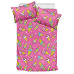 Cute Ice Cream Pattern Print Duvet Cover Bedding Set