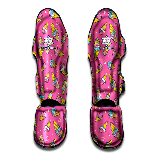 Cute Ice Cream Pattern Print Muay Thai Shin Guard