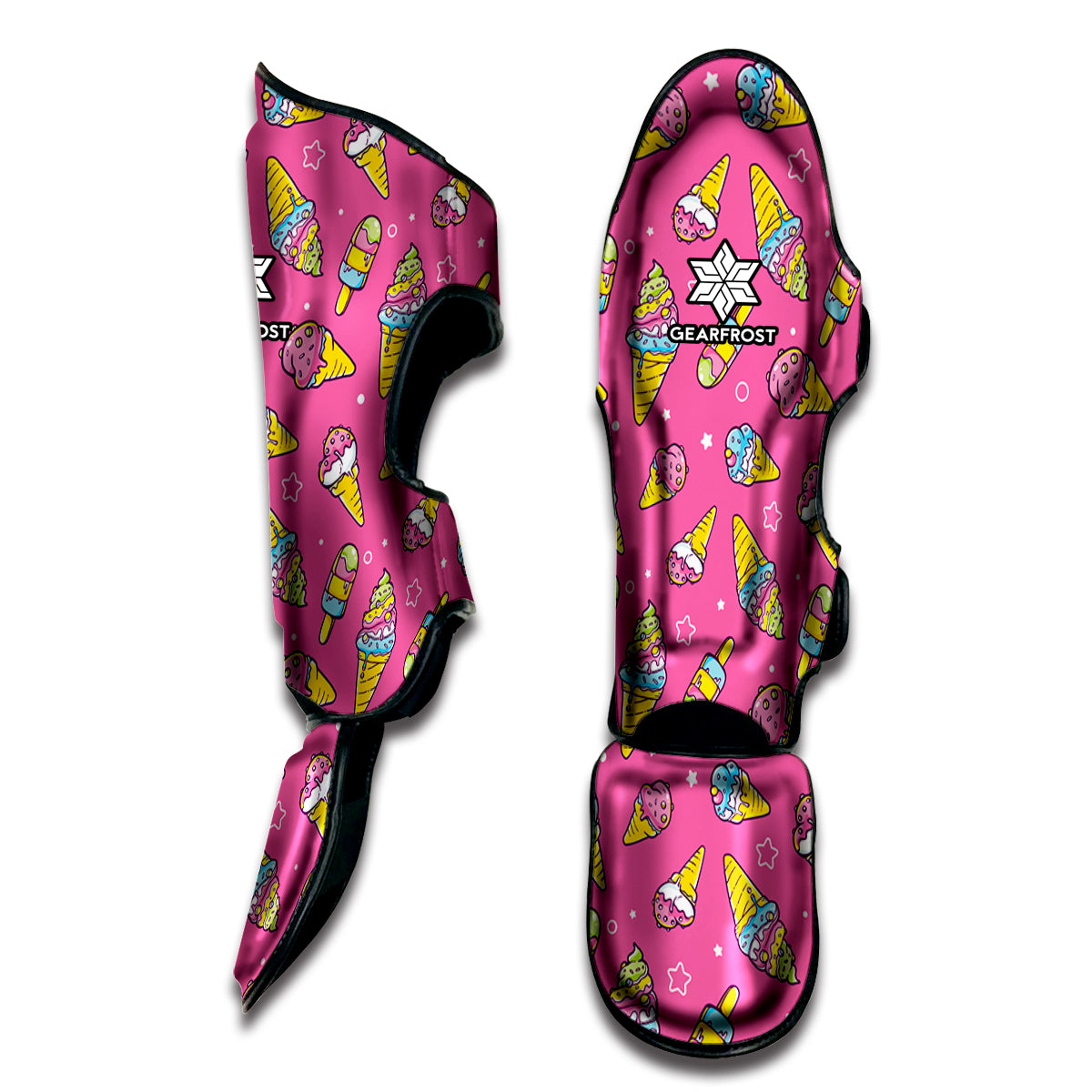 Cute Ice Cream Pattern Print Muay Thai Shin Guard