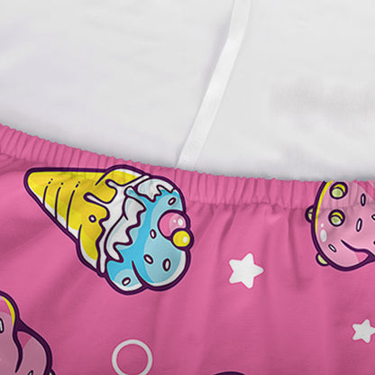 Cute Ice Cream Pattern Print Sofa Cover